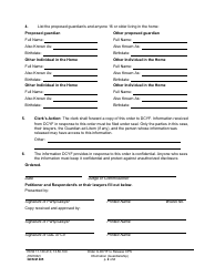 Form GDN M405 Order Directing Dcyf to Release Cps Information (Guardianship) - Washington, Page 2