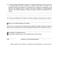 Landlord Identity Registration Statement - One and Two-Unit Dwelling Registration Form - New Jersey, Page 3