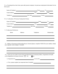 Form I License Application for Owners and/or Operators of Rooming and Boarding Houses - New Jersey, Page 3