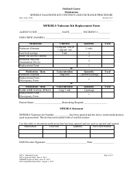 Mfr/Bls Naloxone Kit Contents and Exchange Procedure - Oakland County, Michigan, Page 4