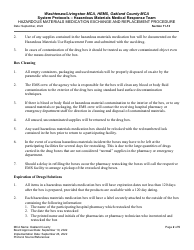 Hazardous Materials Medication Exchange and Replacement Procedure - Oakland County, Michigan, Page 2