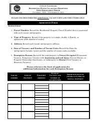 Form 82-307F Residential Waste Collection Fee Exemption Request Form - City of Cleveland, Ohio, Page 3