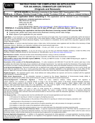 Form 735-373 Application for an Annual Business Certificate as a Dismantler of Motor Vehicles or Salvage Pool Operator - Oregon