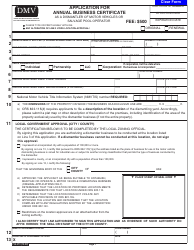 Form 735-373 Application for an Annual Business Certificate as a Dismantler of Motor Vehicles or Salvage Pool Operator - Oregon, Page 3
