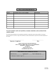 Form EFO00195 Application for State Certification Mapping/Cartography - Idaho, Page 2