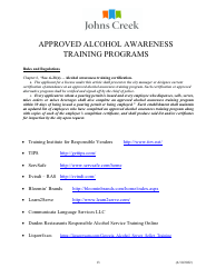Alcoholic Beverage License Application - City of Johns Creek, Georgia (United States), Page 13
