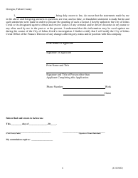 Alcoholic Beverage License Application - City of Johns Creek, Georgia (United States), Page 6