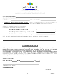 Alcoholic Beverage License Application - City of Johns Creek, Georgia (United States), Page 9