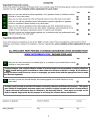 Application for Trainee Registration - North Carolina, Page 8