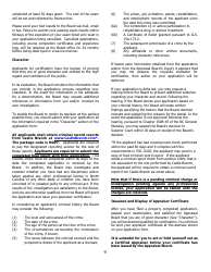 Application for Certified General Certification - North Carolina, Page 9