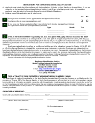 Application for Licensure or Certification by Reciprocity - North Carolina, Page 9