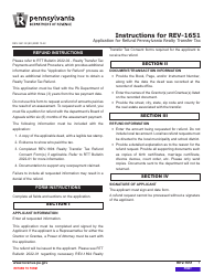 Form REV-1651 Application for Refund Pennsylvania Realty Transfer Tax - Pennsylvania, Page 3
