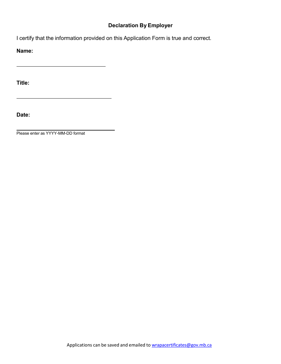 Application Form for Certificate of Registration - Employer Registration to Recruit Foreign Workers - Manitoba, Canada, Page 6