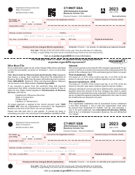 Document preview: Form CT-990T ES Estimated Unrelated Business Income Tax Payment Coupon - Connecticut, 2023
