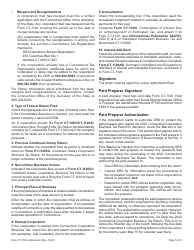 Instructions for Form CT-1120 Corporation Business Tax Return - Connecticut, Page 5