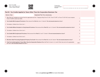 Form CT-1120K Business Tax Credit Summary - Connecticut, Page 4