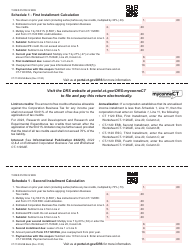 Form CT-1120 ES Estimated Corporation Business Tax Payment Coupons - Connecticut, Page 2