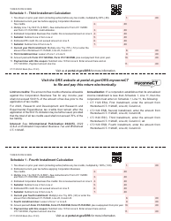 Form CT-1120 ES Estimated Corporation Business Tax Payment Coupons - Connecticut, Page 4