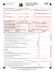 Form CT-1120CU Combined Unitary Corporation Business Tax Return - Connecticut