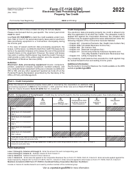 Document preview: Form CT-1120 EDPC Electronic Data Processing Equipment Property Tax Credit - Connecticut, 2022