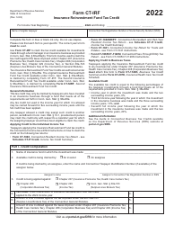 Document preview: Form CT-IRF Insurance Reinvestment Fund Tax Credit - Connecticut, 2022