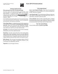 Form OP-374 Dry Cleaning Establishment Surcharge Return - Connecticut, Page 2