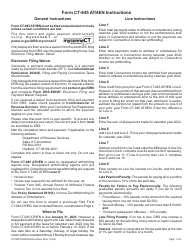 Form CT-945 ATHEN Connecticut Annual Summary and Transmittal of Information Returns - Connecticut, Page 3