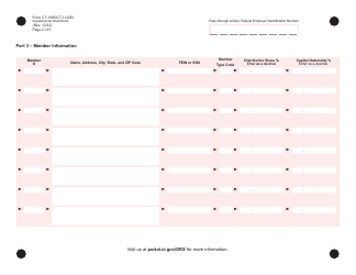 Form CT-1065 (CT-1120SI) Supplemental Attachment - Connecticut, Page 2