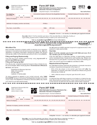 Document preview: Form 207 ES Estimated Insurance Premiums Tax - Domestic Insurance Companies - Connecticut, 2023