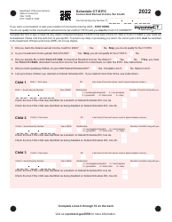 Document preview: Schedule CT-EITC Connecticut Earned Income Tax Credit - Connecticut, 2022