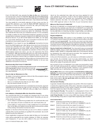 Form CT-1040 EXT Application for Extension of Time to File Connecticut Income Tax Return for Individuals - Connecticut, Page 2