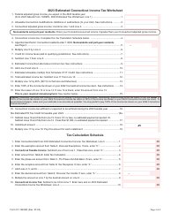 Form CT-1040ES Estimated Connecticut Income Tax Payment Coupon for Individuals - Connecticut, Page 3