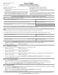 Document preview: Form CT-8857 Request for Innocent Spouse Relief - Connecticut