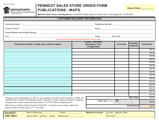 Form OS-12 Penndot Publications and Maps Price List and Order Form - Pennsylvania, Page 3