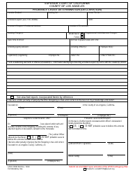 Document preview: Form CRIM064 Probable Cause Determination (Declaration) - County of Los Angeles, California
