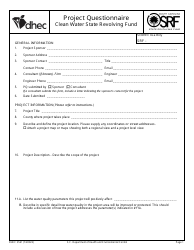 North Dakota Clean Water State Revolving Fund (Cwsrf) Questionnaire for ...