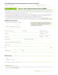 Form HCA52-0030 Pebb Employee Enrollment/Change Form for Medical Only Groups - Washington, Page 3