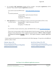 Affiliated Reinsurance Company (&quot;ARC&quot;) Application for Admission to Vermont - Vermont, Page 2