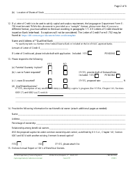 Form E701 Captive Application for Admission to Vermont - Vermont, Page 6