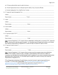 Form E701 Captive Application for Admission to Vermont - Vermont, Page 7