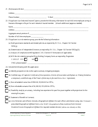 Form E701 Captive Application for Admission to Vermont - Vermont, Page 8