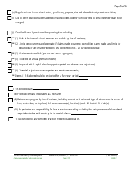 Form E701 Captive Application for Admission to Vermont - Vermont, Page 9