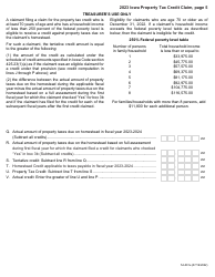 Form 54-001 Iowa Property Tax Credit Claim - Iowa, Page 5