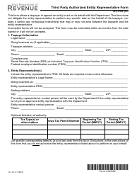 Form 14-110 Third Party Authorized Entity Representative Form - Iowa, Page 3