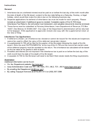Form 60-038 Election and Application for Deferral of Inheritance Tax - Iowa, Page 2