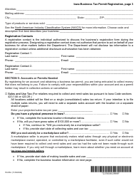 Form 78-005 Iowa Business Tax Permit Registration - Iowa, Page 3