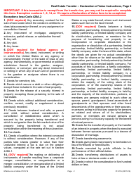 Instructions for Form 57-006 Real Estate Transfer - Declaration of Value - Iowa, Page 2