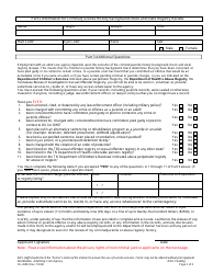 Form HS-2680 Adult Day Care Services Criminal/Juvenile History &amp; State Registry Review Disclosure - Tennessee, Page 2