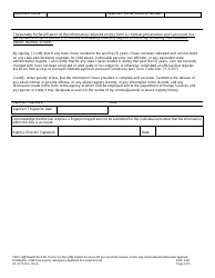 Form HS-2779 Child Care Fingerprint Sample Registration/Criminal/Juvenile History &amp; State Registry Review Disclosure - Tennessee, Page 4