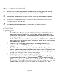 Section 5310 Service Application Checklist - Michigan, Page 2